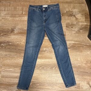 Free People Classic Blue Skinny Jeans